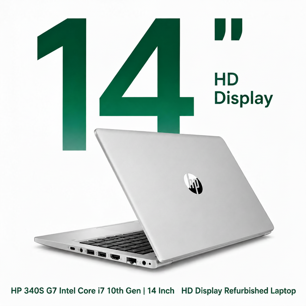 Refurbished HP 340S G7 i7 10th Gen 14 Inch HD Windows 11 Laptop Refurbished HP 340S G7 i7 10th Gen 14 Inch HD Windows 11 Laptop
