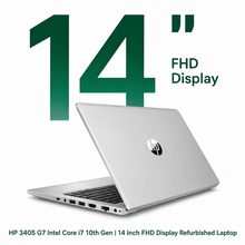 HP 340S G7 Intel Core i7 10th Gen | 14 Inch FHD Windows 11 Display Refurbished