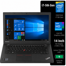 Lenovo ThinkPad L450 Intel Core i7 5th Gen | 14 Inch HD Windows 10 Refurbished