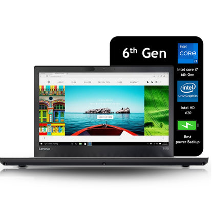 Lenovo ThinkPad T470 i7 6th gen 14'' inch  Display Laptop Refurbished