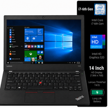 Lenovo ThinkPad T470 Intel Core i7 6th Gen | 14 Inch HD Windows 10 Refurbished