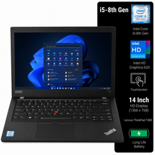 Lenovo ThinkPad T480 Intel Core i5 8th Gen | 14 Inch HD Touchscreen Windows 11 Refurbished