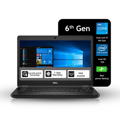 Dell Latitude 5480 Intel i5 6th Gen 14 inch HD Windows 10 (Refurbished)