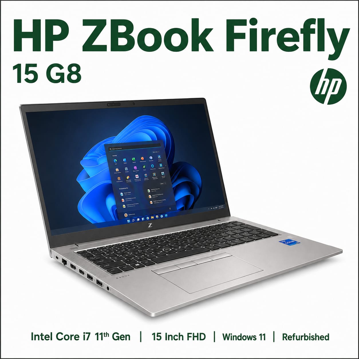 HP ZBook Firefly 15 G8 Intel Core i7 11th Gen | 15 Inch FHD Windows 11 Refurbished