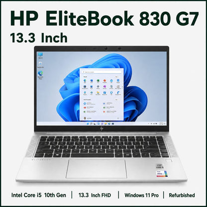 HP EliteBook 830 G7 Intel Core i5-10th gen | 13.3 Inch FHD Windows 11 Refurbished