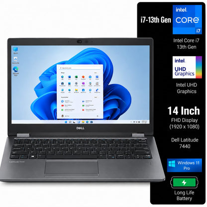 Dell Latitude 7440 Intel Core i7 13th Gen | 14 Inch FHD Windows 11 Refurbished