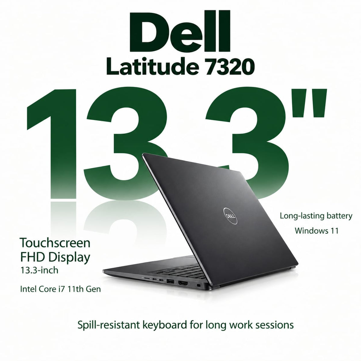 Dell Latitude 7320 Touchscreen Intel Core i7 11th Gen | 13.3 Inch Windows 11