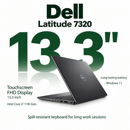 Dell Latitude 7320 Touchscreen Intel Core i7 11th Gen | 13.3 Inch Windows 11