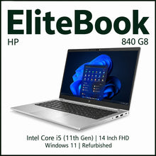 HP EliteBook 840 G8 Intel Core i5 11th Gen | 14 Inch FHD Windows 11 Refurbished