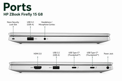 HP ZBook Firefly 15 G8 Intel Core i7 11th Gen | 15 Inch FHD Windows 11 Refurbished