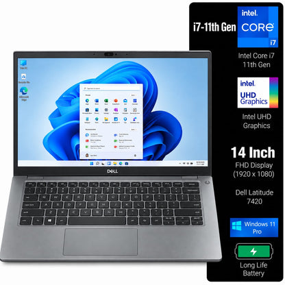 Dell Latitude 7420 Intel Core i7 11th Gen | 14 Inch FHD Windows 11 Refurbished