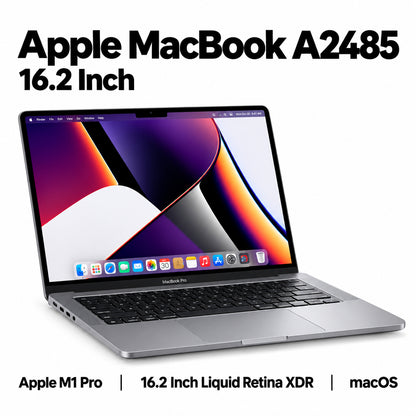 Apple MacBook Pro A2485 Apple M1 Pro | 16.2 Inch Retina Display macOS Refurbished