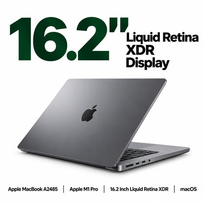 Apple MacBook Pro A2485 Apple M1 Pro | 16.2 Inch Retina Display macOS Refurbished