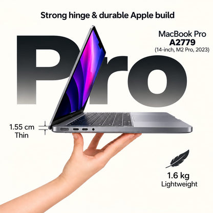 MacBook Pro A2779 aluminium build and hinge