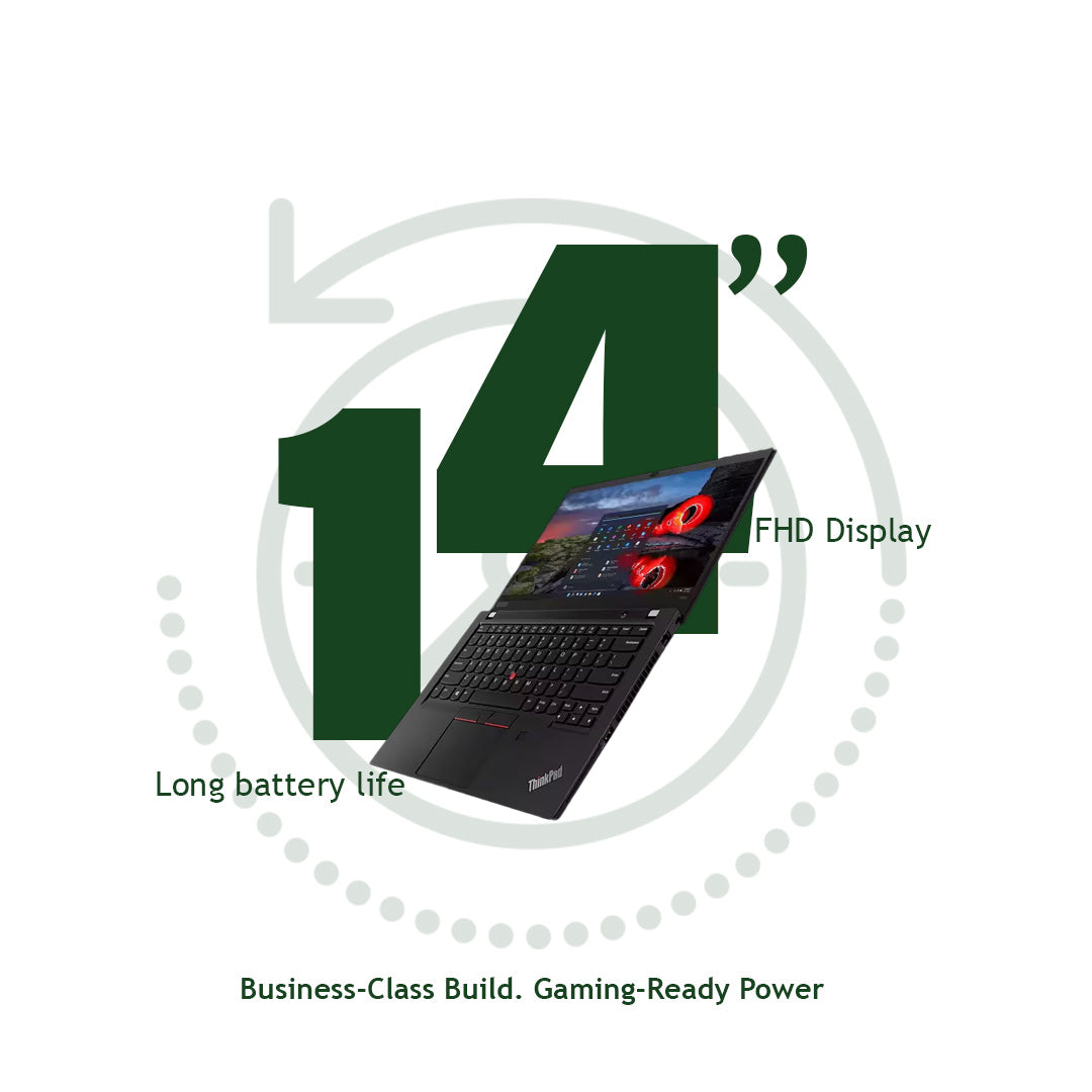 Lenovo ThinkPad T495 with 14-inch FHD display and long battery life