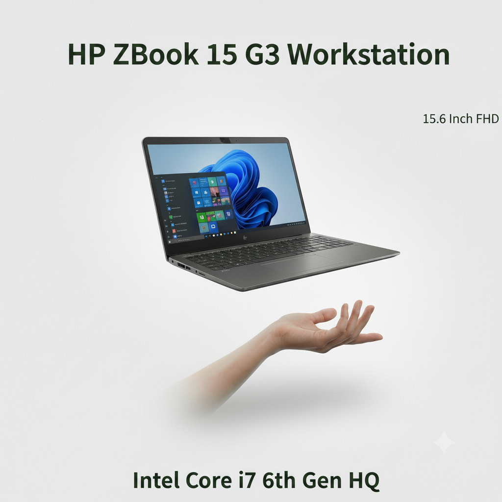 HP ZBook 15 G3 Workstation Intel Core i7 6th Gen HQ | 15.6 Inch FHD Windows 11 Pro Refurbished